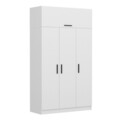 Dulap pentru haine, Minerva, Kale 235, 135x235x52 cm, PAL, Alb
