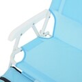 Set scaun cu parasolar si geanta frigorifica pentru copii, Kids Beach, L.37 l.28 H.45, albastru