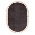 Covoras de baie, Alanur Home, 1625, 75x150 cm, Acril, Antracit
