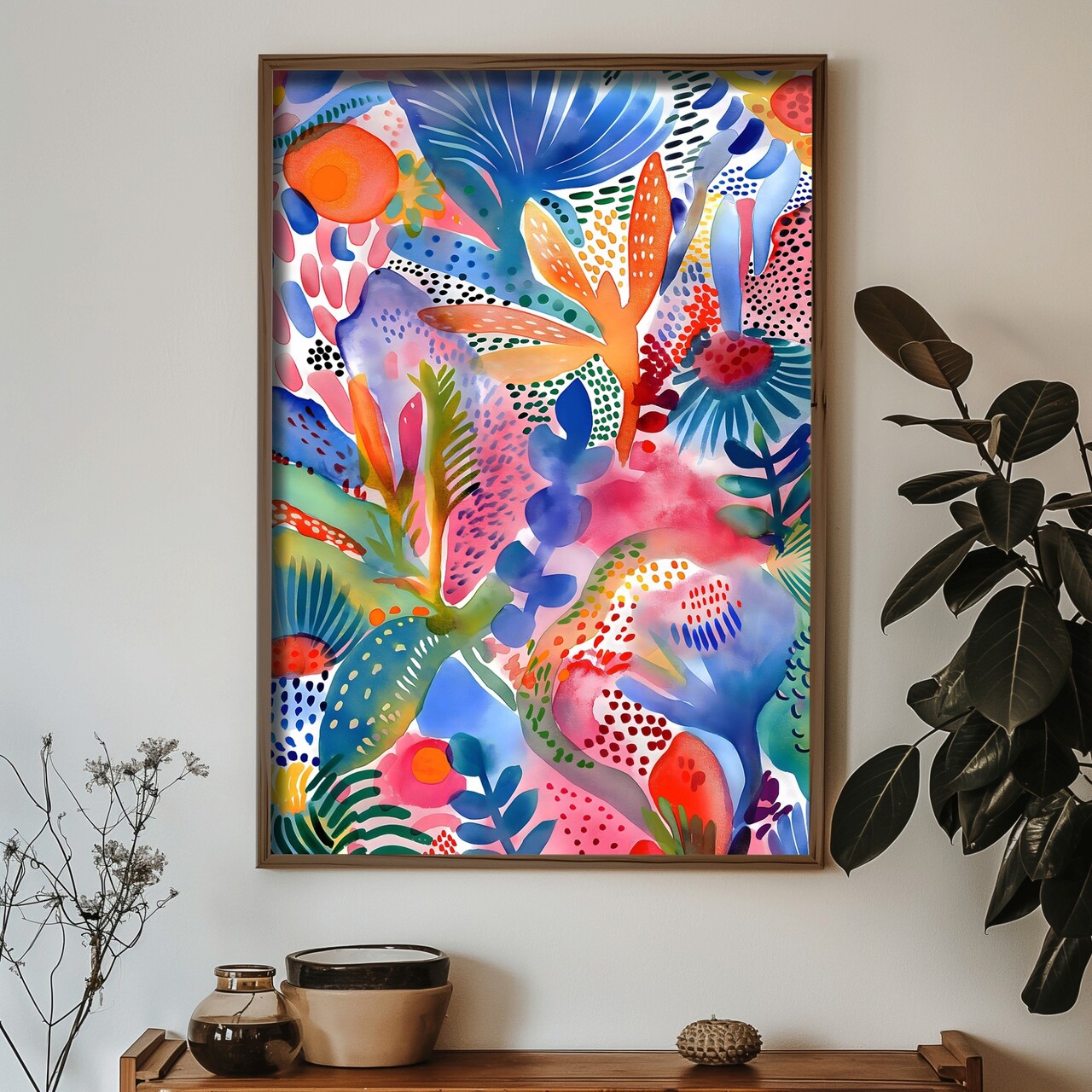 Tablou decorativ, GE022-L, Lemn, Multicolor - view 2