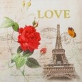 Set 3 cutii cu capac Paris, Creaciones Meng, 15 cm/12 cm /10.5 cm, metal