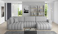 Coltar extensibil dreapta 6 locuri ELTAP, RT-04BO, Bonito, 350x175x92 cm, lemn/poliester, gri deschis