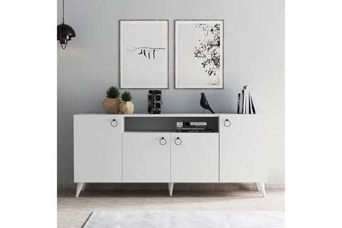Consola, tanmob, ksl0201, 180x79.3x44.5 cm, pal , alb