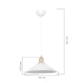 Lustra Antik Beyaz, MDL.4157, Squid Lighting, 30x62 cm, 60W, antique/alb