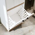 Dulap multifunctional, Hanah Home, 2500, 45x115x35 cm, PAL MELAMINAT, Pin Atlantic / Alb