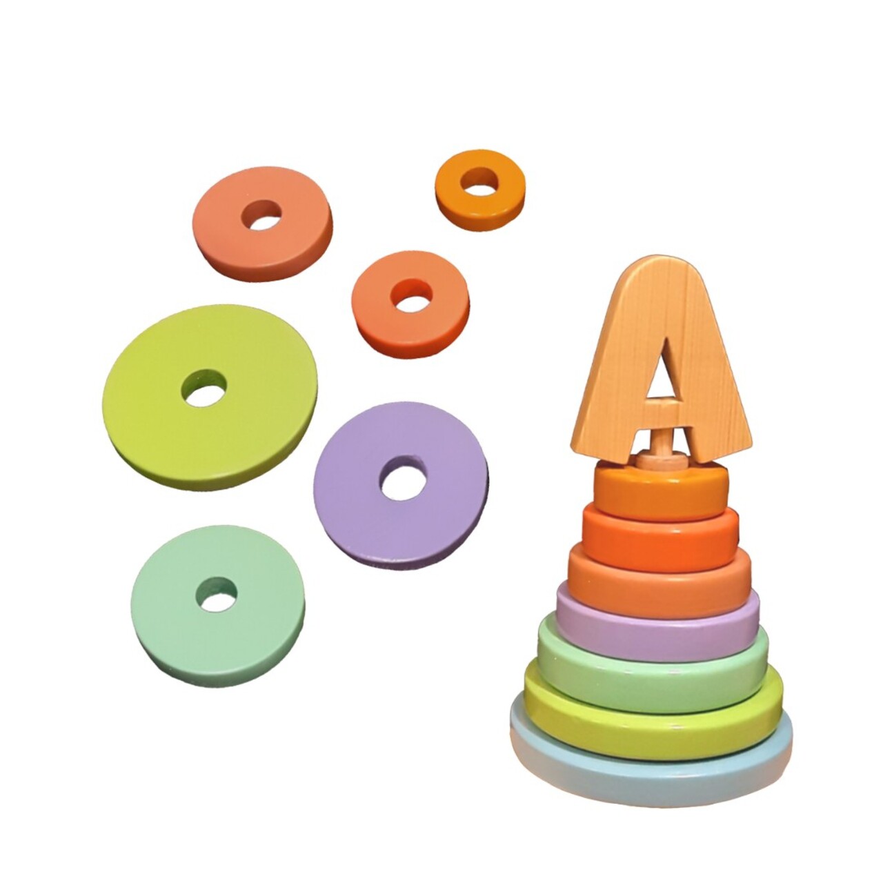 Jucarie pentru landou/carucior, Hanah Home, Toddler, 12.5x12.5x15 cm, Multicolor - view 2