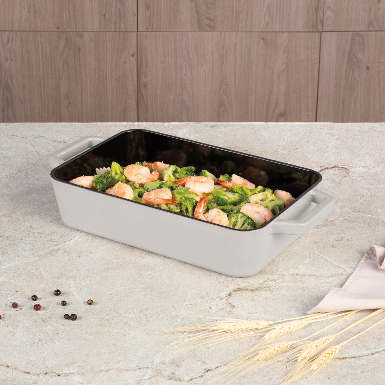 Tava de copt Berlinger Haus, Sahara, 30x20 cm, 3 L, fonta, crem - imagine 3
