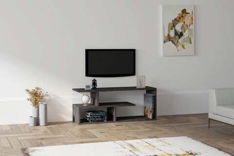 Comoda tv, puqa design, cafu, 100x40x29.6 cm, pal, negru