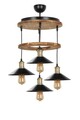 Lustra, Luin, 534LUN3416, Lemn, Maro / Negru