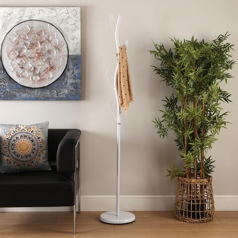 Cuier Gerardo, Versa, 32 x 30 x 175 cm, metal, alb