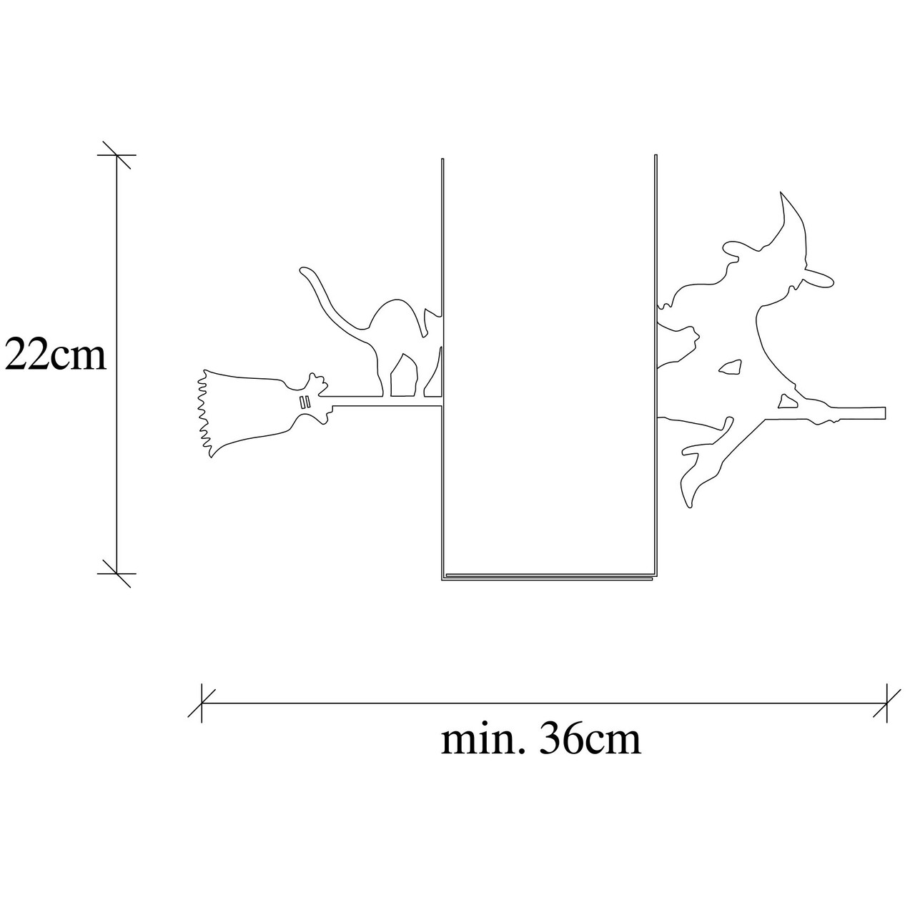 Opritor de carti, Kitap tutucu 3, 55x16x22 cm, Metal, Negru