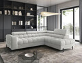 Coltar extensibil dreapta 5 locuri ELTAP, RT-03ROY, Ferucce, 276x200x93 cm, lemn/poliester, gri deschis