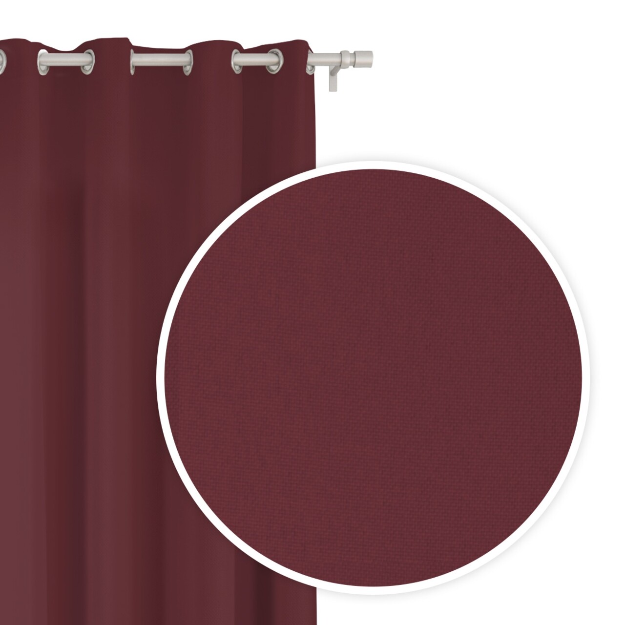 Draperie Viva Bordo, Fashion Goods, 140x250, Poliester, Visiniu