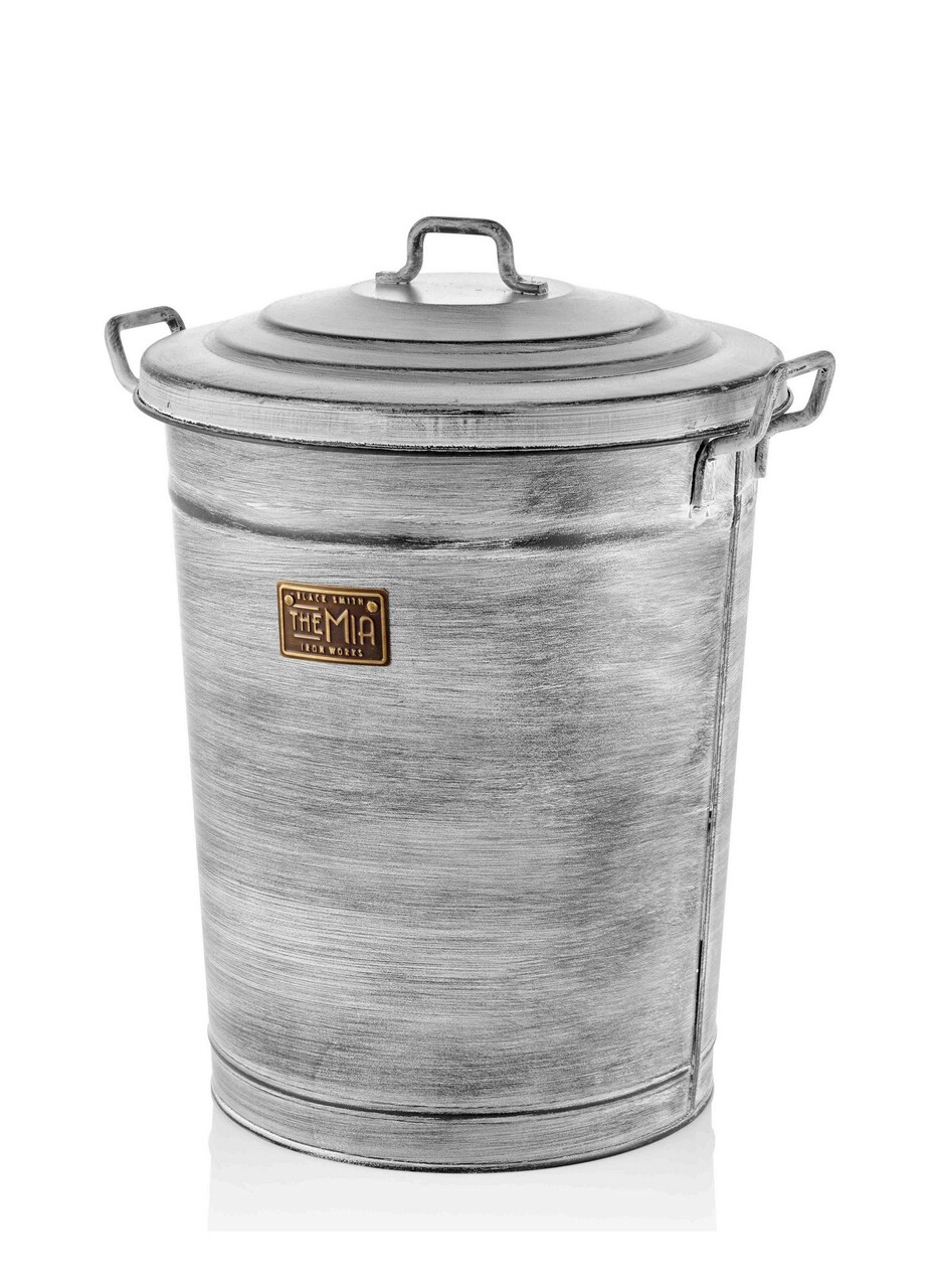 Cos depozitare, STN0006, 47x41x55 cm, Metal, Piatra - 1 | YEO