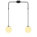 Lustra, Opviq, 892OPV1471, Fier, Alb/Negru