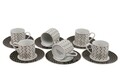 Set de cafea Kutahya Porselen, RU12KT43077512, 12 piese, portelan