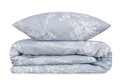Lenjerie de pat pentru o persoana (FR), Gloria - Blue, Victoria, Bumbac Ranforce