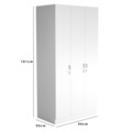 Dulap pentru haine, Cordelia, FRN-12023, Alb