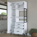 Dulap multifunctional, Rani, JE112, 90x198.6x40 cm, PAL, Alb