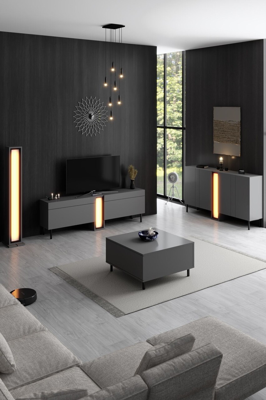 Lampadar, Hanah Home, Nova, 19.2x141x17 cm, Antracit - view 4