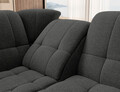 Coltar extensibil stanga 3 locuri ELTAP, LT-04FL, Sado, 272x192x95 cm, lemn/poliester, gri inchis