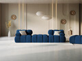 Canapea modulara 3 locuri, Bellis-51, Micadoni Home, 188x188x70 cm, catifea, albastru regal