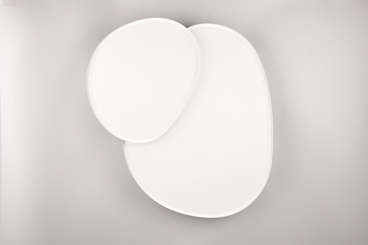 Plafoniera Rise, TRIO, 70x66x8 cm, 45W, 1x SMD, metal, alb mat