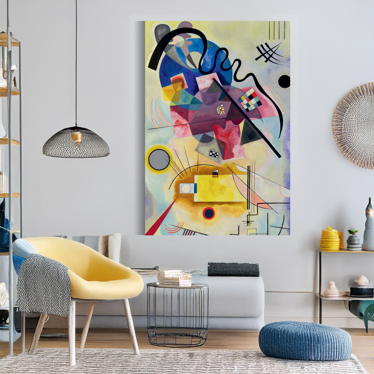 Tablou decorativ, NEW-ZAT-ZN017, Dimensiune: 60 x 90 cm, Multicolor