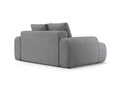 Canapea 2 locuri, Linz, Cosmopolitan Design, 175x100x84 cm, tesatura structurata, gri