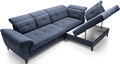 Coltar extensibil dreapta 5 locuri ELTAP, RT-40AU, Inferne, 297x210x107 cm, lemn/poliester, albastru