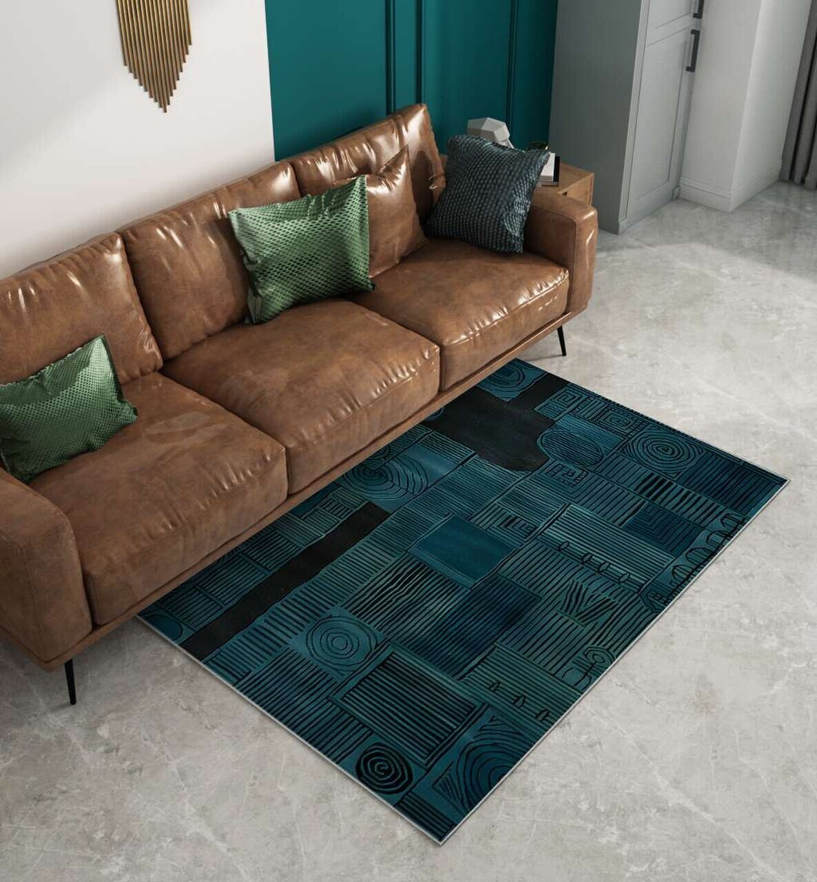 Covor, BSR-14, 100x140 cm, 60% bumbac/40% poliester, Multicolor — imaginea 4