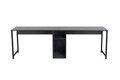 Birou, Nordure, Twin Study Desk, 240x74x60 cm, Antracit / Negru