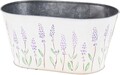 Ghiveci 3D Flowers, 24x19.5x10.3 cm, zinc
