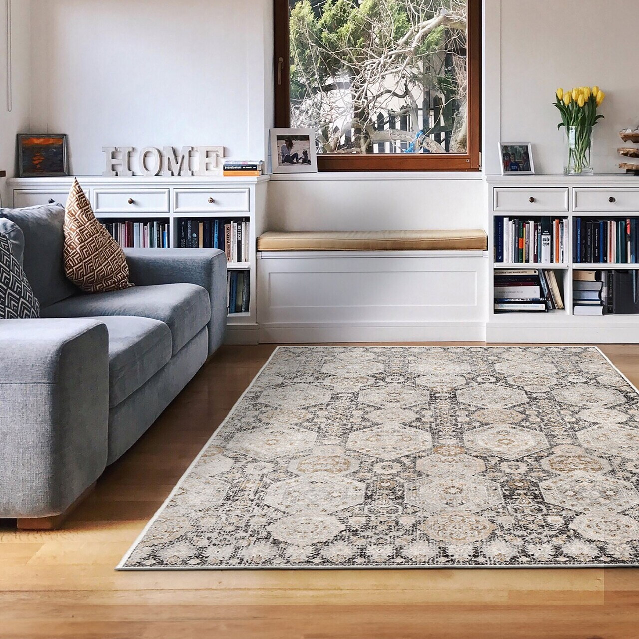 Covor Kece-Fr48 120x180 cm Poliester Maro