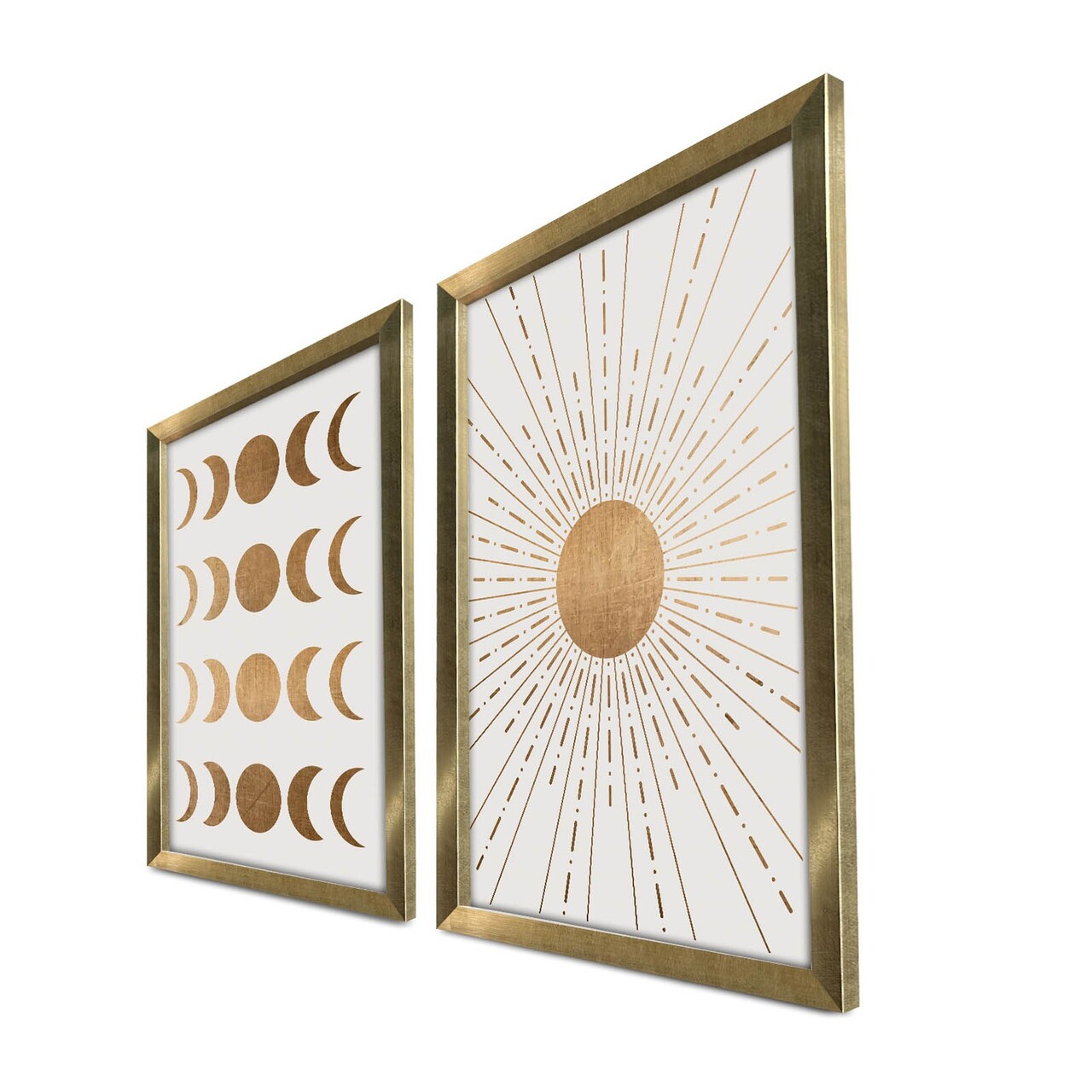 Set 2 tablouri decorative, 2P3853NISCT-013, Lemn, Maro / Nurcă / Alb - view 3