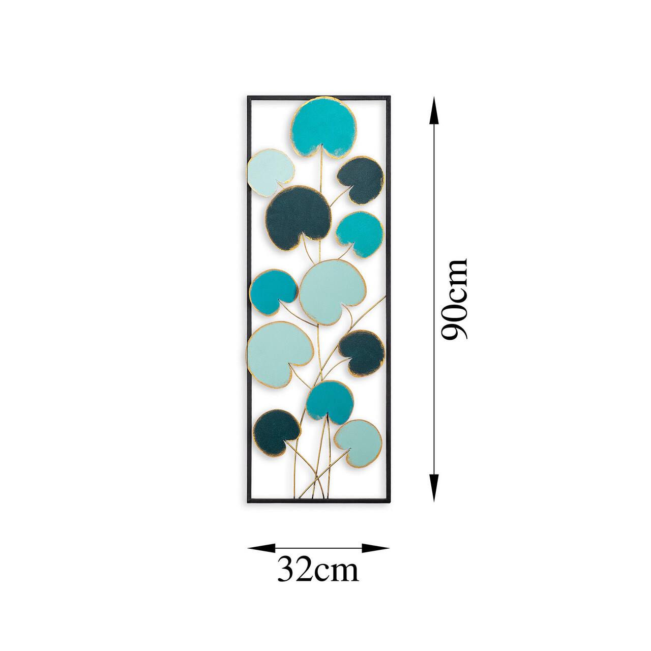 Decoratiune de perete, Catalpa, Dimensiune: 32 x 90 cm, Multicolor - view 7