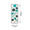 Decoratiune de perete, Catalpa, Metal, Dimensiune: 32 x 90 cm, Multicolor