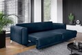 Canapea extensibila 4 locuri ELTAP, SO-ELI-40LO, Elise, 250x95x90 cm, lemn/poliester, albastru inchis