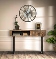 Ceas de perete World Class, Mauro Ferretti, Ø 60 cm, MDF, maro
