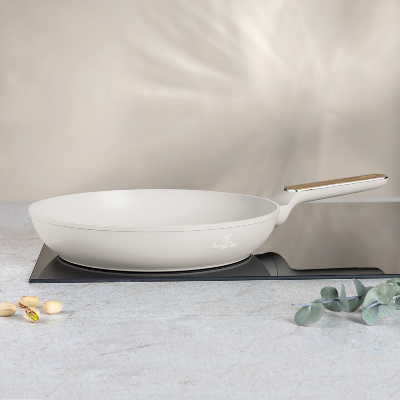 Tigaie Berlinger Haus, Sahara Nordic, 28 cm, 2.4 L, aluminiu forjat, crem mat/natur - view 3
