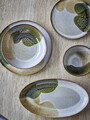 Farfurie adanca, Bloomingville, Jules, 22x5 cm, 800 ml, ceramica, verde