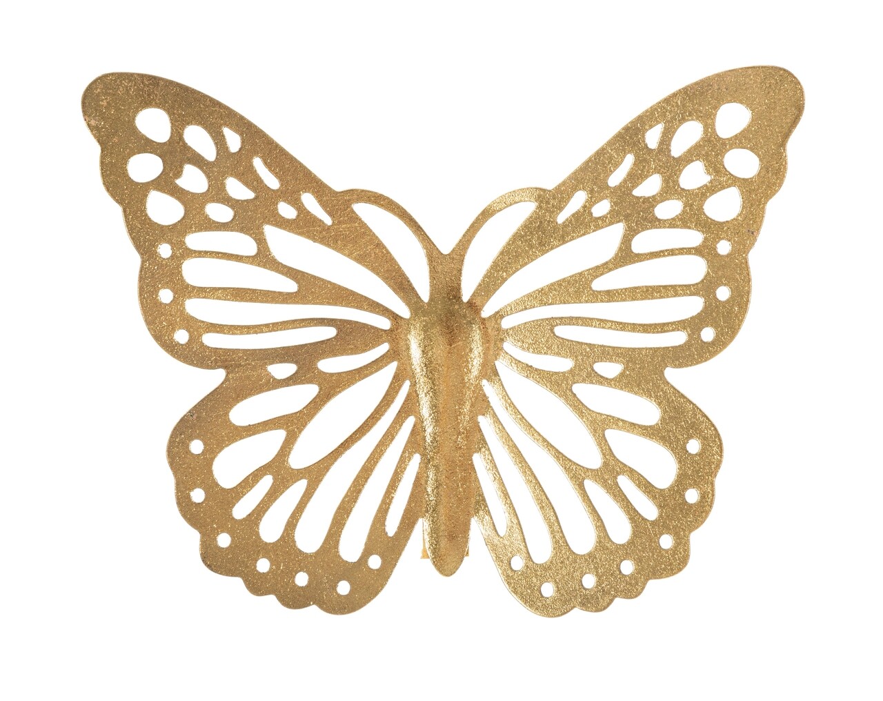 Set 4 decoratiuni de perete Butterflies, Mauro Ferretti, 35x29 cm, fier, auriu - 2 | YEO