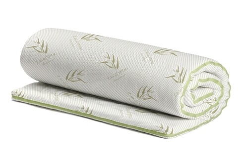 Topper saltea Eucalyptus Confort, 7 zone, 80x200 cm, H 5 cm