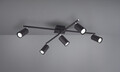 Plafoniera Marley, TRIO, 77.4x57.4x22.4 cm, 35W, 5x GU10, metal, negru mat