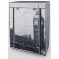 Pantofar Londra, Jocca, 80x60x30 cm, TNT, gri