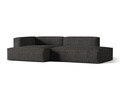Coltar modular stanga 4 locuri, Nuria-260, Micadoni Home, 312x147x72 cm, tesatura boucle, antracit