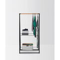 Suport pentru haine, Brabantia, Linn, 57x99.5x190 cm, otel, negru