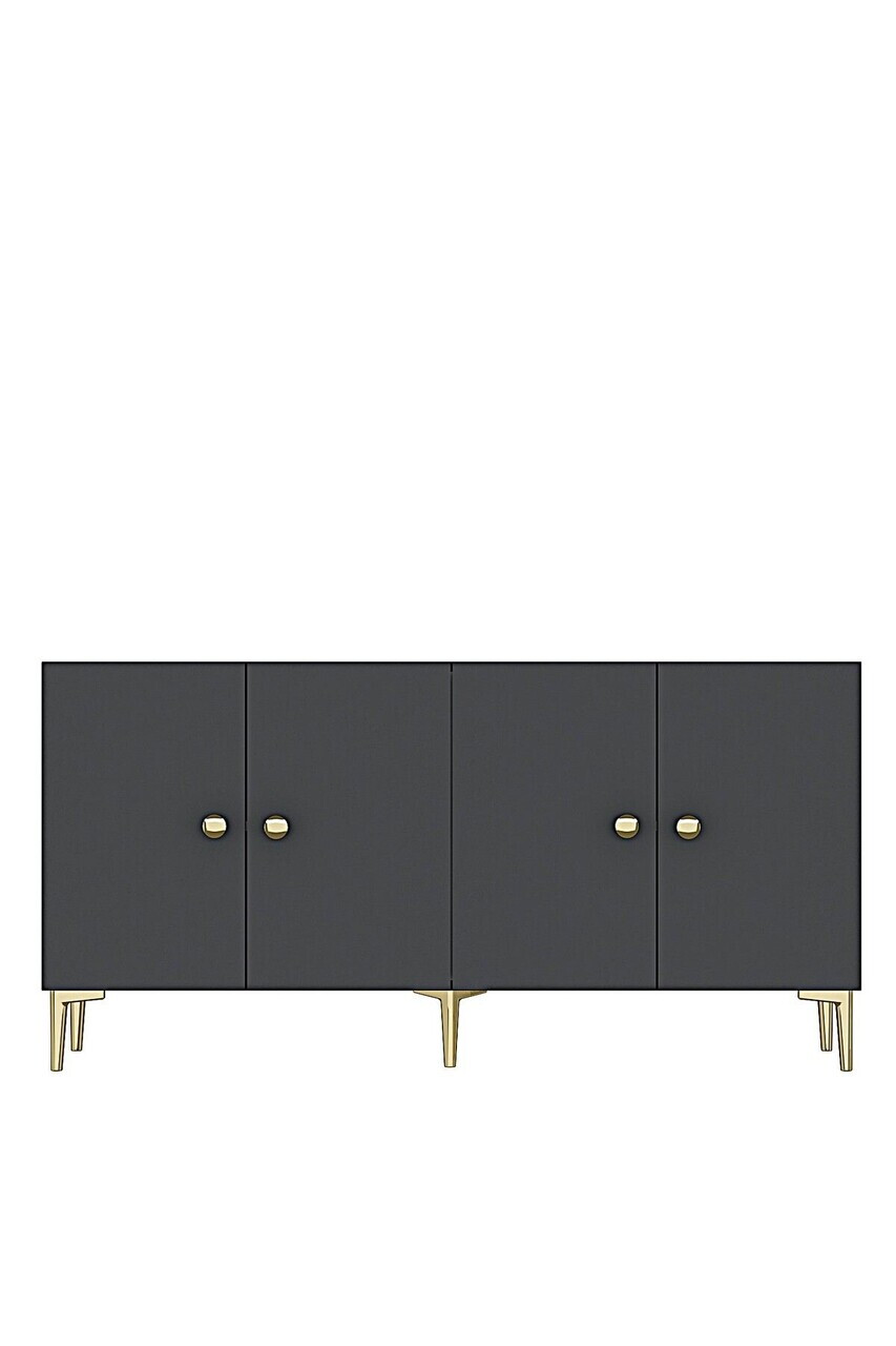 Consola, Hanah Home, Simple 180, 180x75x32 cm, Antracit — imaginea 5