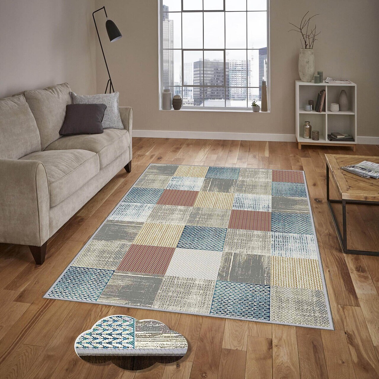 Covor Eexfab548 160x230 cm Poliester Multicolor