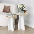 Set masute de cafea, Neostill, Mushroom 2, PAL, Aur/Alb